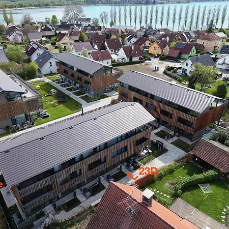 Bodensee Penthouse 23d - Seesicht - Billiard - Massage - Bbq - Tischkicker - Panorama Exklusive بيت للعطل أونينغين